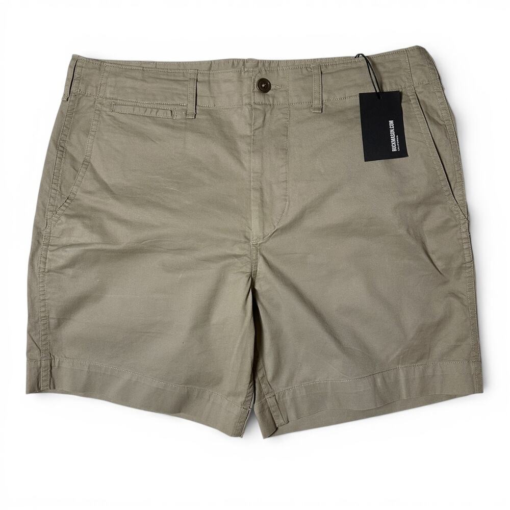 Buck Mason Light Sage Carry-On Short Mens Actual Size 34 Shorts 6.5in Inseam NWT